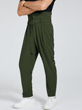 Mens Casual Belt Big Pocket Pants SKUI44876