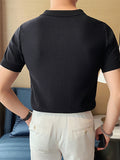 Mens Contrast Patchwork Short Sleeve Shirt SKUJ91173