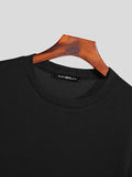 Mens Solid Long Sleeve Knit T-shirt SKUJ90546