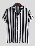 Chemises boutonnées décontractées à rayures pour hommes SKUC55680