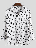 Men's Dot Print Button Shirts SKUC55800