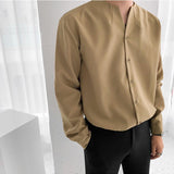 Mens Casual Long Sleeve Button Up Workwear Top Shirts SKUG10092