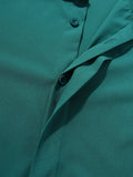 Lässige einfarbige Herrenhemden mit halben Ärmeln SKUG99732