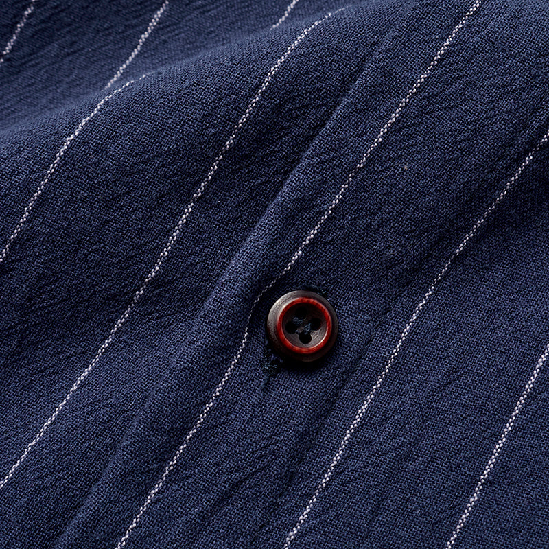 Mens Striped Button Causal Short Sleeve Jumpsuit SKUE55079 – INCERUNMEN