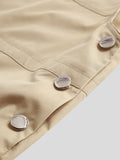 Mens Vintage Pockets Zipper Loose Casual Cargo Jumpsuit  SKUE57797