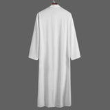 Mens Long Sleeve Solid Long Robe SKUF11822