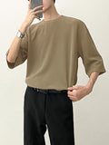 Herren-T-Shirts mit Rundhalsausschnitt und halben Ärmeln SKUG82940