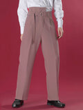 Mens Asymmetrical Straight Loose Wide-leg Pants SKUG75960