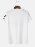 T-shirt à manches courtes imprimé écologique pour homme SKUG82879 